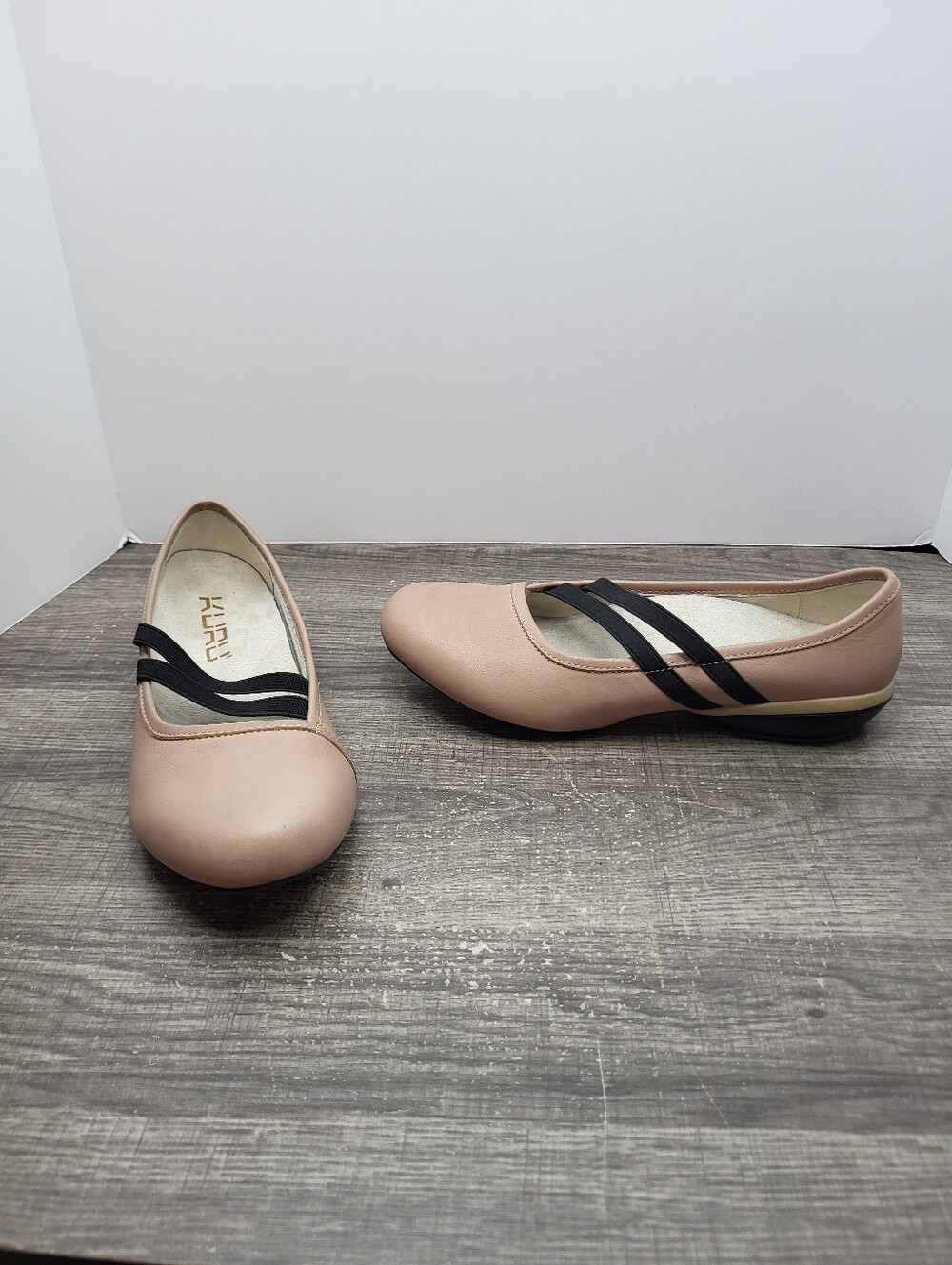 KURU Bella MJ Womens Size 6 Tan Plantar Fasciitis Comfort Ballet Flats Shoes